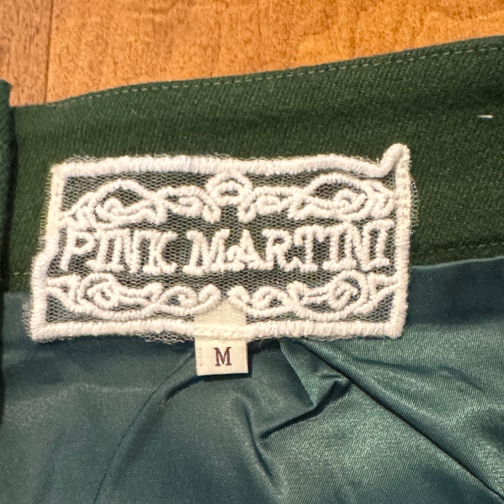 Pink Martini Forest Green Pencil Skirt - Picture 2 of 6